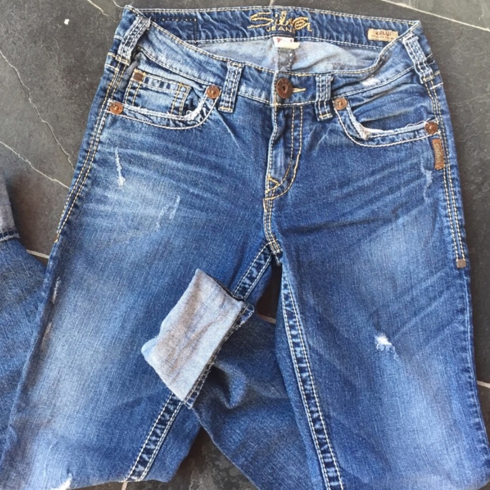 3 pairs of silver jeans